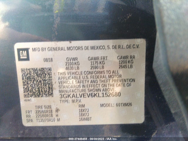 GMC Terrain Slt 2019 3GKALVEV6KL152680 Image 9
