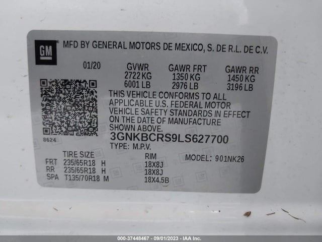 Chevrolet Blazer Lt 2020 3GNKBCRS9LS627700 Image 9