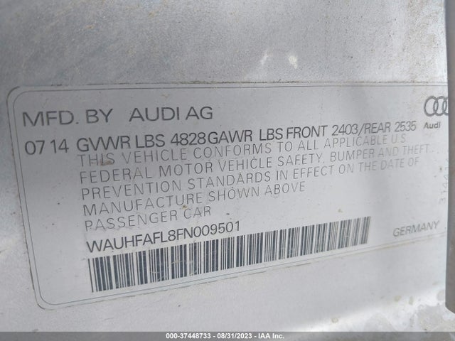 WAUHFAFL8FN009501 Audi A4 2.0t Premium