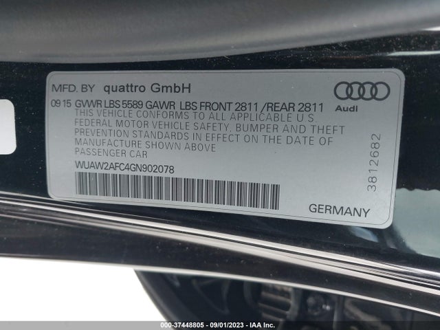 WUAW2AFC4GN902078 Audi Rs 7 Prestige