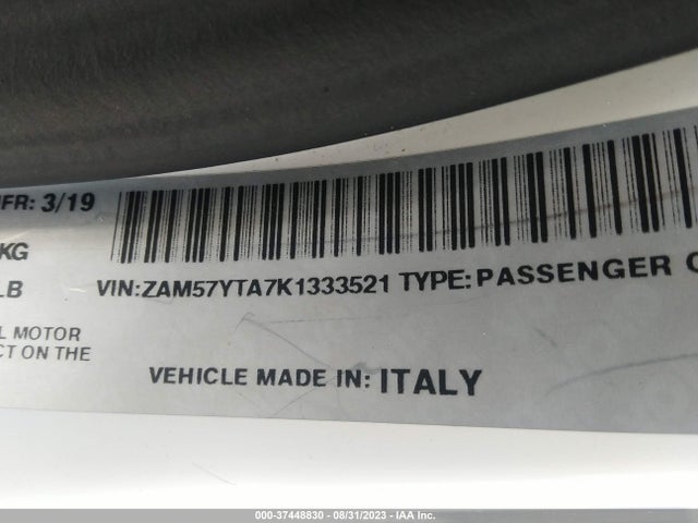 ZAM57YTA7K1333521 Maserati Ghibli S Q4