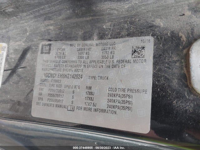 Chevrolet Silverado 1500 Wt 2017 1GCNCNEH8HZ142824 Image 9