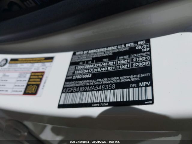 4JGFB4JB9MA548358 Mercedes-Benz Gle Gle 350