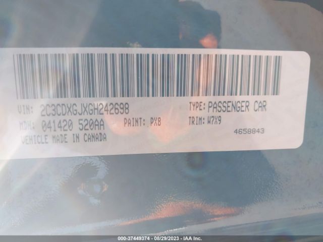 2C3CDXGJXGH242698 Dodge Charger R/t Scat Pack
