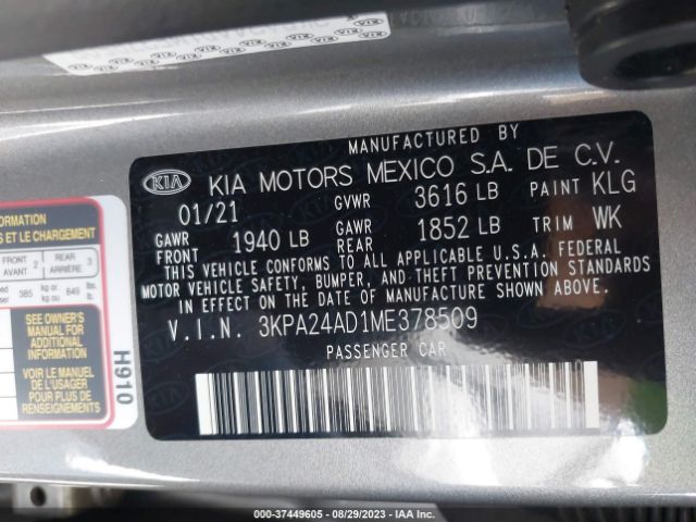 KIA RIO S 2021 3KPA24AD1ME378509 Image 15