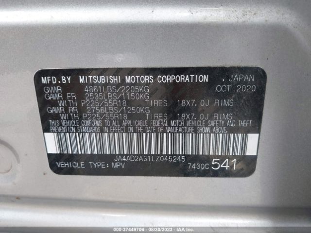 JA4AD2A31LZ045245 Mitsubishi Outlander Es