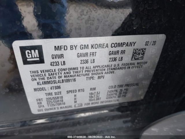 KL4MMDSL4LB109116 Buick Encore Gx Select
