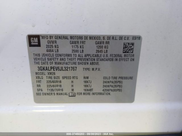 3GKALPEV6JL321767 GMC Terrain Slt