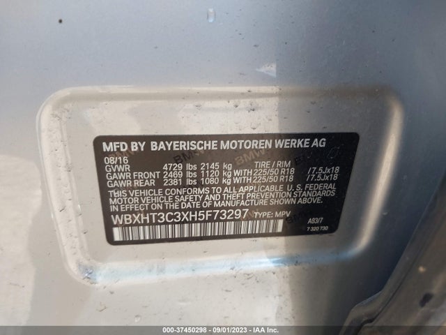 BMW X1 Xdrive28i 2017 WBXHT3C3XH5F73297 Image 9