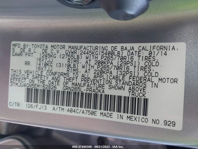 Toyota Tacoma Prerunner 2014 3TMJU4GN5EM162826 Image 15
