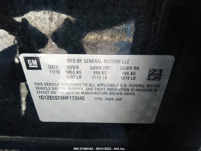 Chevrolet MALIBU LT 2017 1G1ZE5ST8HF173943 Image 15