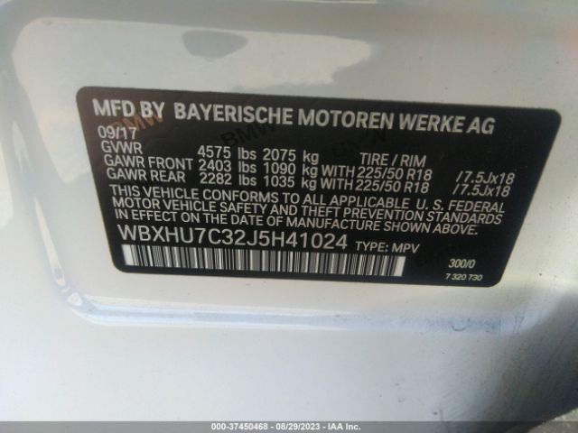 WBXHU7C32J5H41024 BMW X1 Sdrive28i