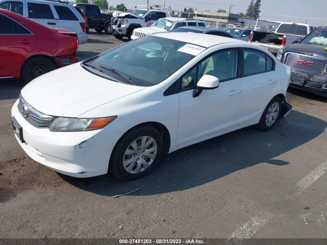 2012 HONDA CIVIC SDN LX VIN: 2HGFB2F55CH608164