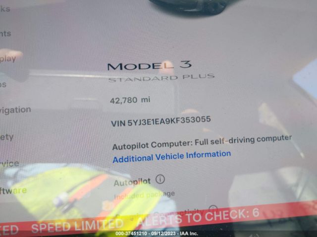5YJ3E1EA9KF353055 Tesla Model 3 Range