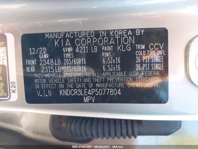 KIA NIRO EX 2023 KNDCR3LE4P5077804 Image 9