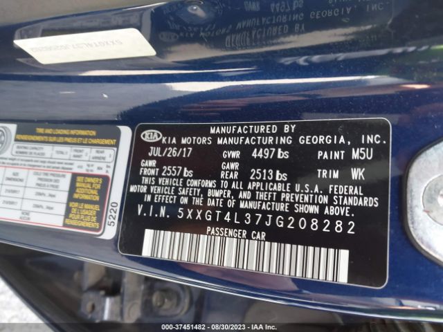 5XXGT4L37JG208282 KIA Optima S