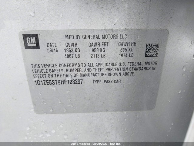 Chevrolet MALIBU LT 2017 1G1ZE5ST9HF128297 Image 9