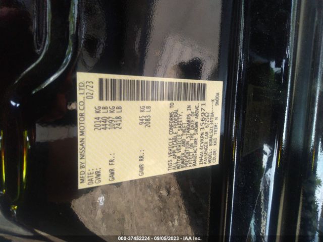 1N4AL4CVXPN356971 Nissan Altima 2.0 Sr