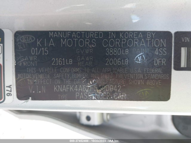 KIA FORTE LX 2015 KNAFK4A62F5400942 Image 9