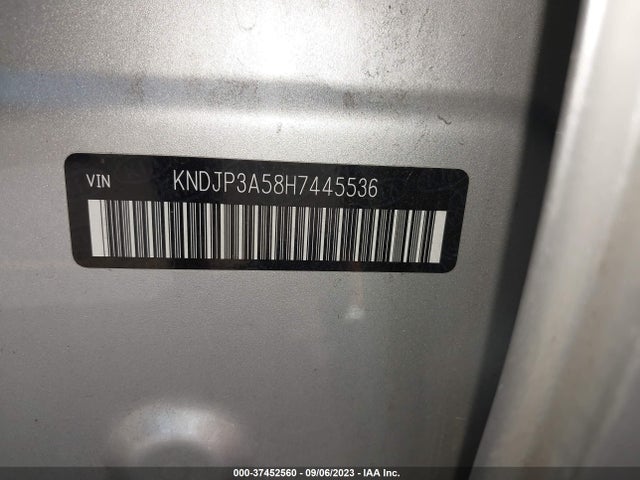 KIA SOUL + 2017 KNDJP3A58H7445536 Image 9