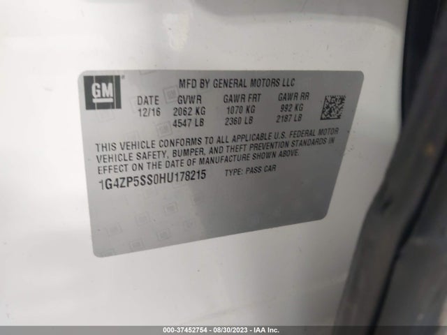 1G4ZP5SS0HU178215 Buick Lacrosse Essence