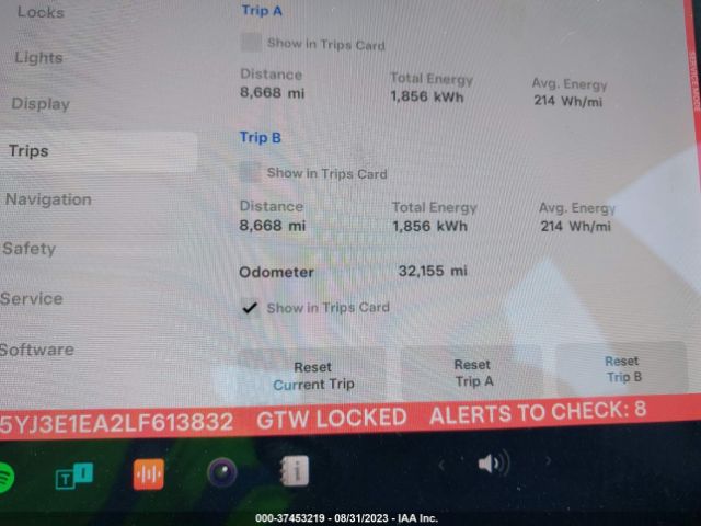 5YJ3E1EA2LF613832 Tesla Model 3 Standard Range