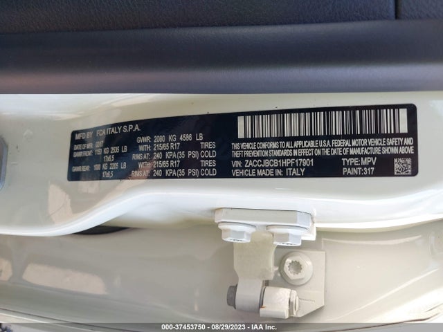 ZACCJBCB1HPF17901 Jeep Renegade Trailhawk