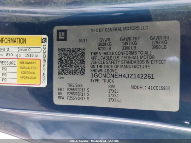 1GCNCNEH4JZ142261 Chevrolet Silverado 1500 Ls