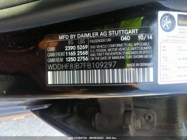 WDDHF8JB7FB109297 Mercedes-Benz E-class E 350
