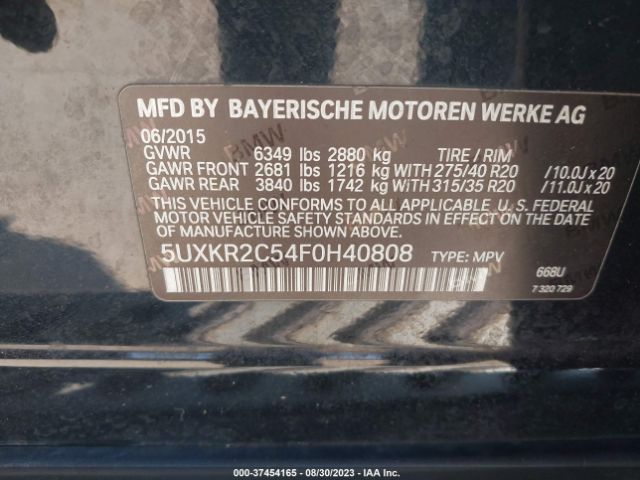 5UXKR2C54F0H40808 BMW X5 Sdrive35i