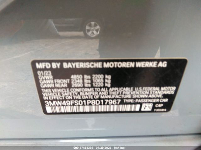 3MW49FS01P8D17967 BMW 3 Series M340i