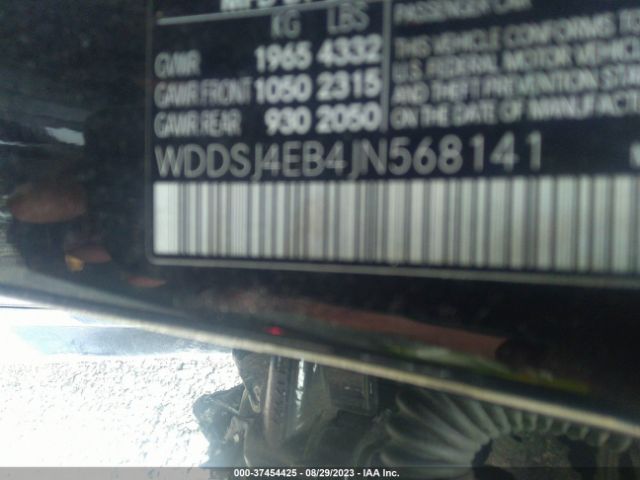 WDDSJ4EB4JN568141 Mercedes-Benz Cla Cla 250