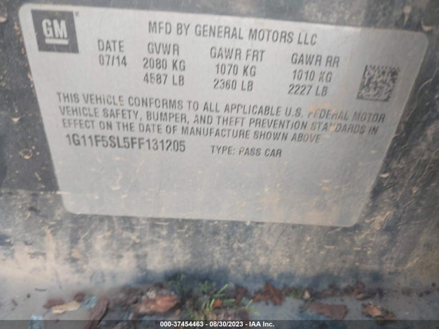 Chevrolet MALIBU LTZ 2015 1G11F5SL5FF131205 Image 9