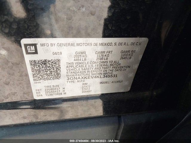 Chevrolet EQUINOX LT 2019 3GNAXKEV4KL345531 Image 15