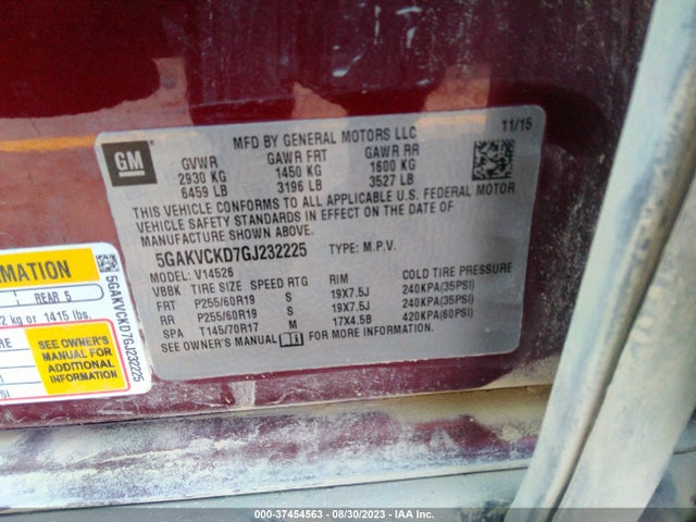 5GAKVCKD7GJ232225 Buick Enclave Premium