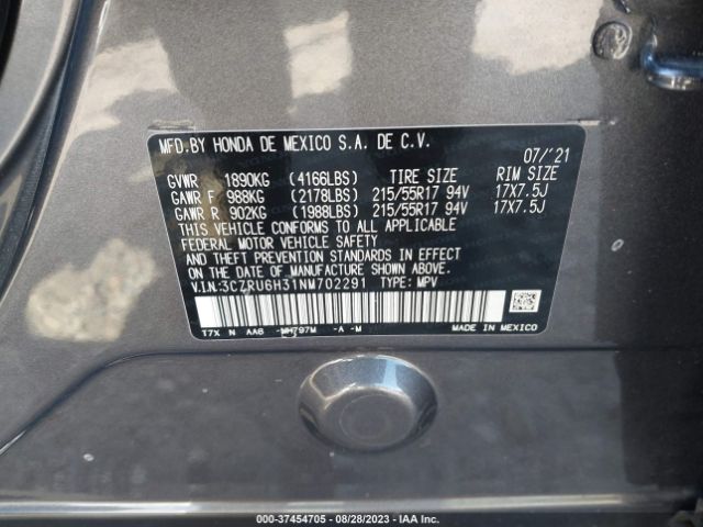 3CZRU6H31NM702291 Honda HR-V LX