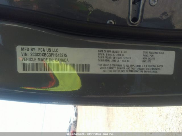 2C3CDXBG3PH613275 Dodge Charger Sxt