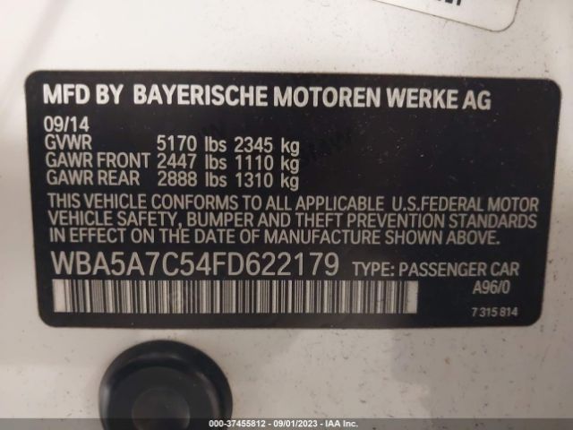 WBA5A7C54FD622179 BMW 5 Series 528i Xdrive