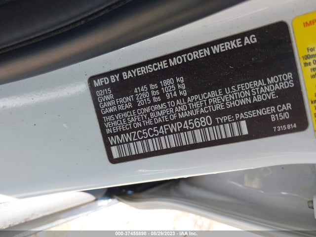 2015 MINI COUNTRYMAN WMWZC5C54FWP45680 Photo 8