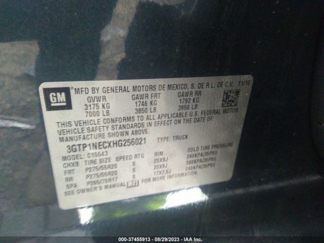3GTP1NECXHG256021 GMC Sierra 1500 Slt