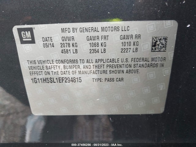 Chevrolet MALIBU LTZ 2014 1G11H5SL1EF294815 Image 9