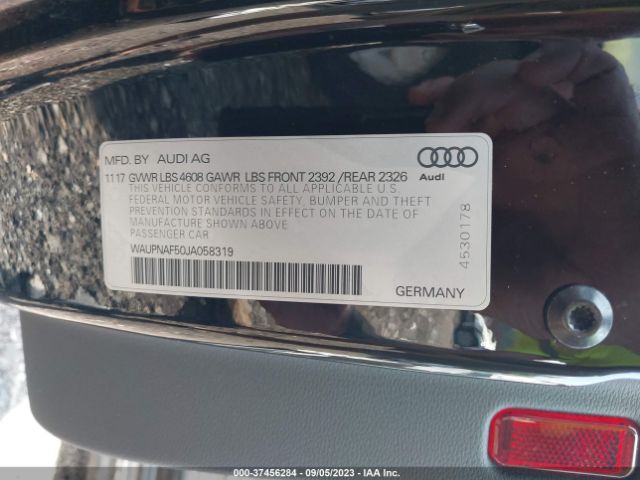 WAUPNAF50JA058319 Audi A5 Coupe Premium Plus