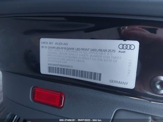 WAUANCF5XKA058413 Audi A5 Sportback Premium
