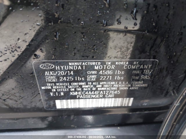 Hyundai SONATA HYBRID 2015 KMHEC4A44FA127645 Image 9