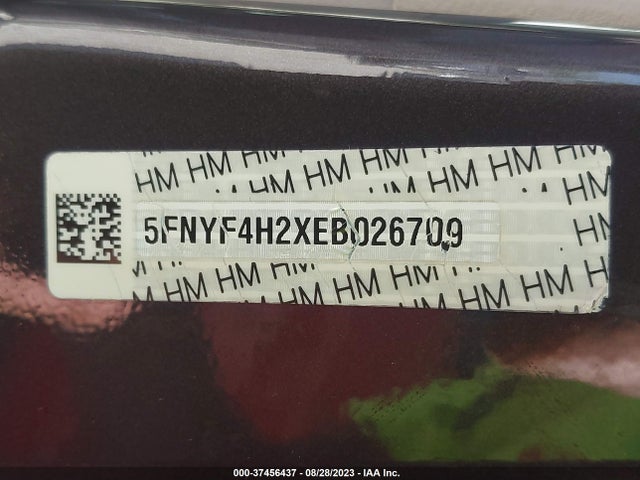 Honda PILOT LX 2014 5FNYF4H2XEB026709 Image 9
