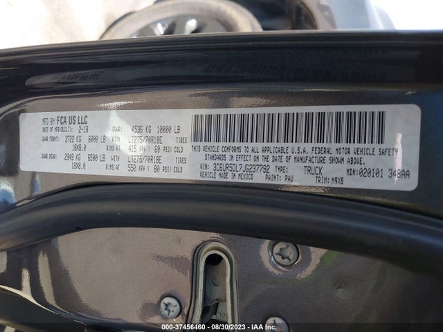 3C6UR5DL7JG237792 RAM 2500 Big Horn