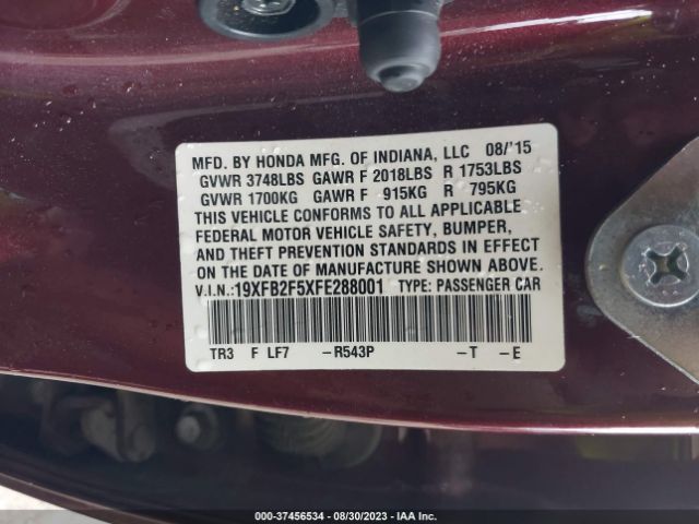 19XFB2F5XFE288001 Honda Civic Sedan Lx