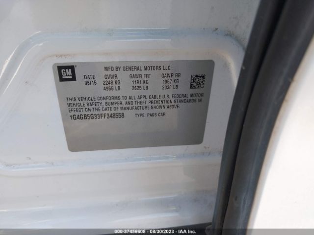 1G4GB5G33FF348558 Buick Lacrosse Leather