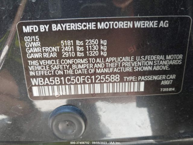 WBA5B1C50FG125588 BMW 5 Series 535i