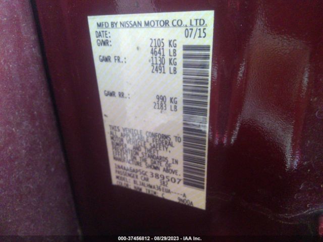 1N4AA6AP5GC389507 Nissan Maxima 3.5 Platinum